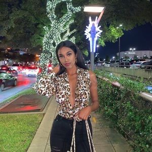 Fashion nova leopard body suit